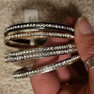 4 new crystal bangle bracelet